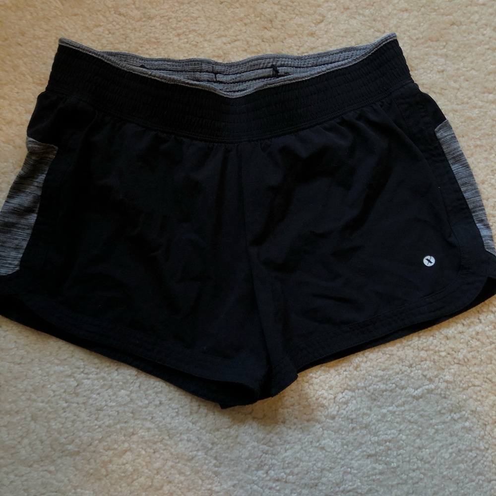 black and grey athletic shorts!